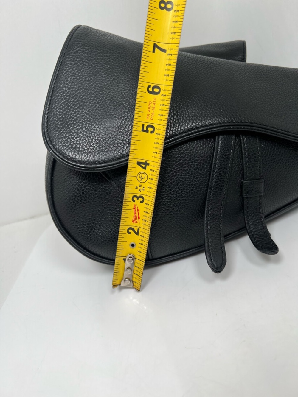 Dior Saddle Crossbody Bag Leather Black - Picture 9 of 11